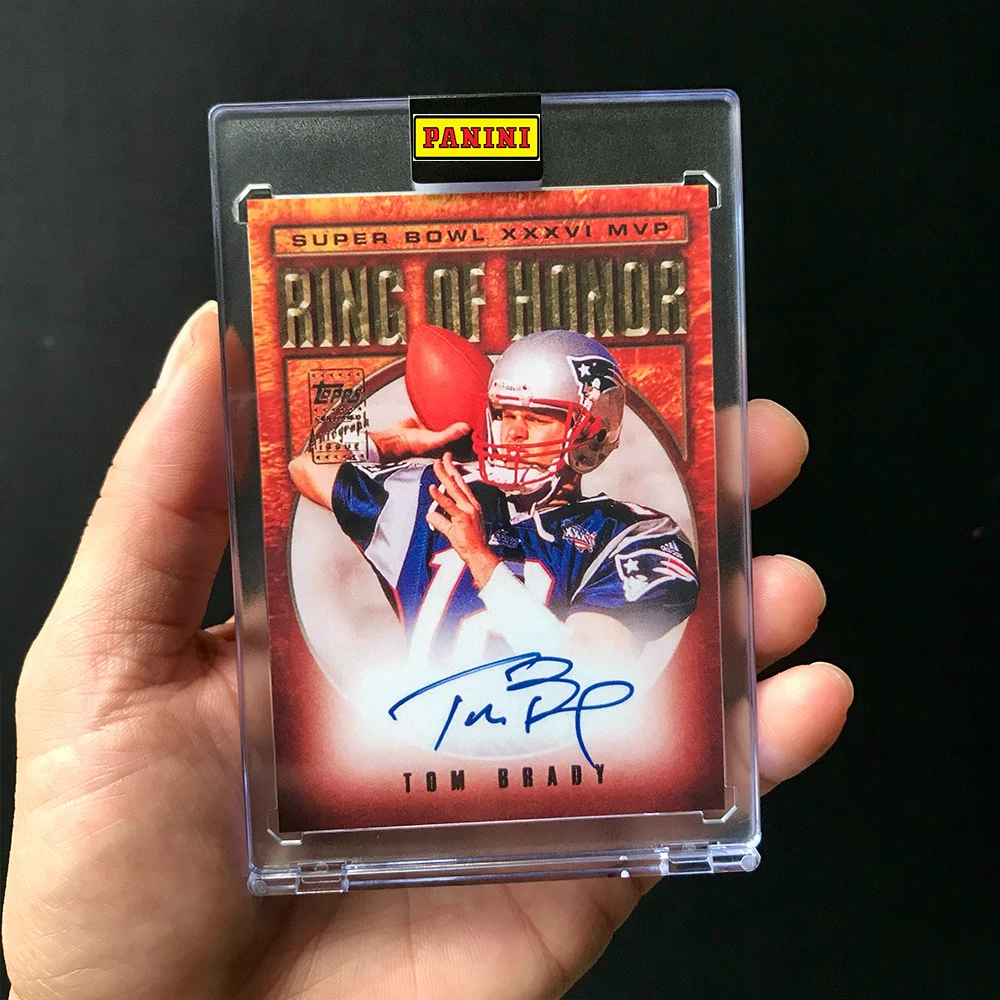 パニーニ トム ブレイディ マホームズ NFL フットボール DIY レーザー署名コレクション カード レンガ 男の子の誕生日 クリスマス プレゼント HOMEMADE