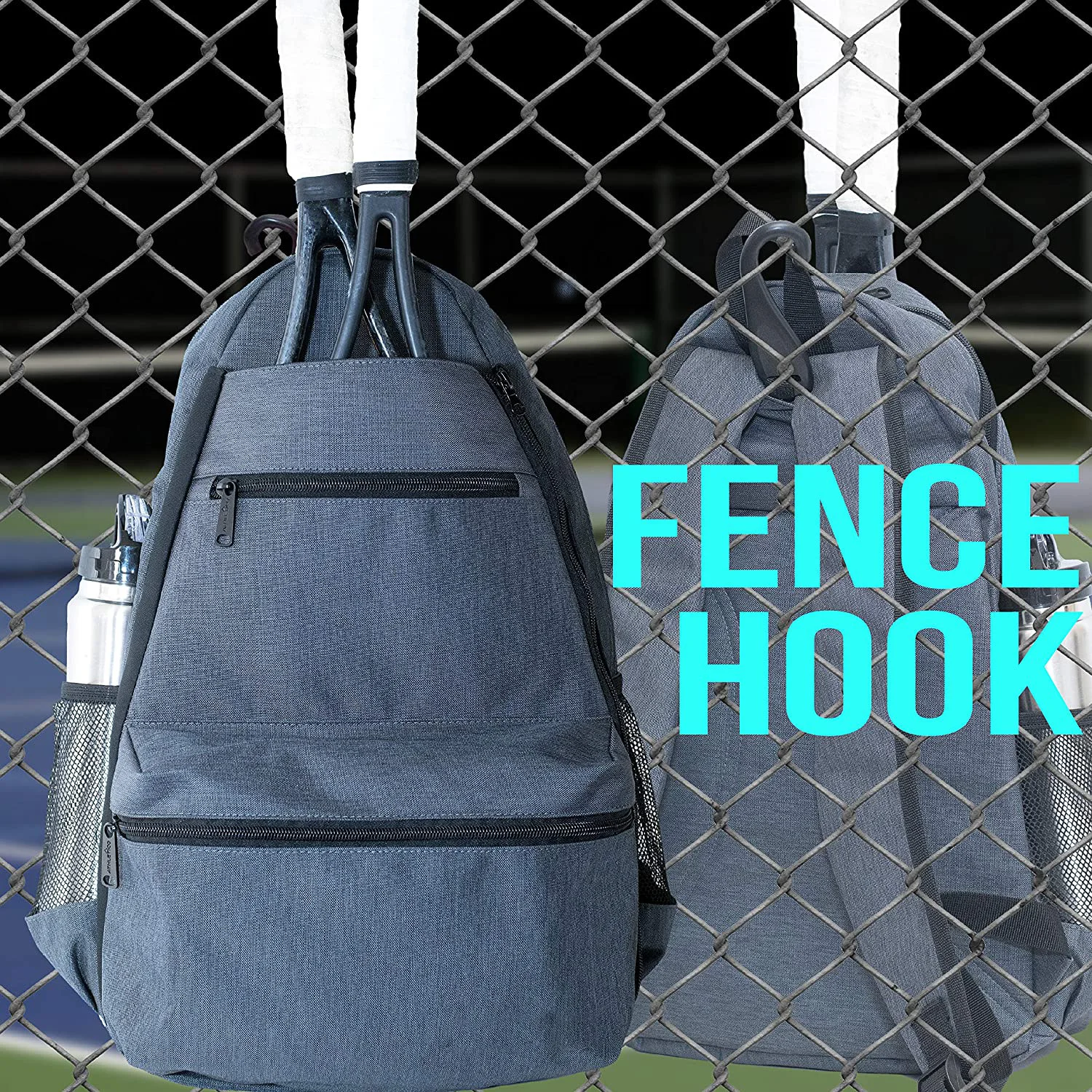 مخصص 2025 بالجملة تنس الريشة القماش الخشن حقيبة مقاوم للماء حقيبة ظهر كبيرة قابلة للطي