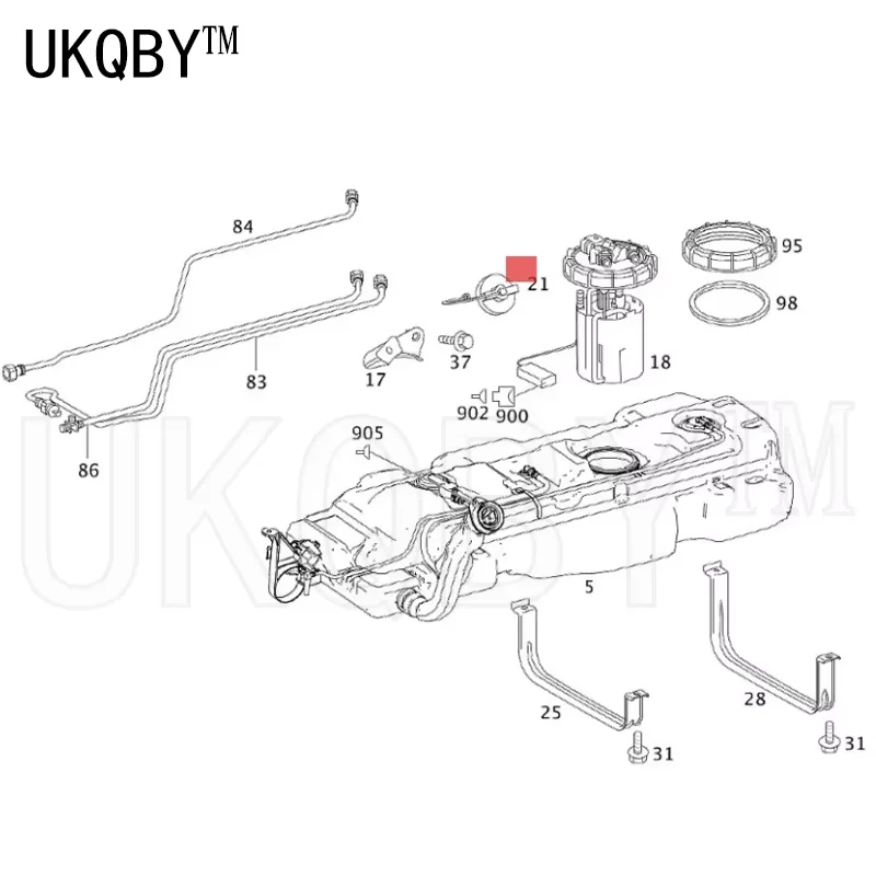 

Fuel flap cover W636 W900 W639 W906 A0004704605 A0004705805