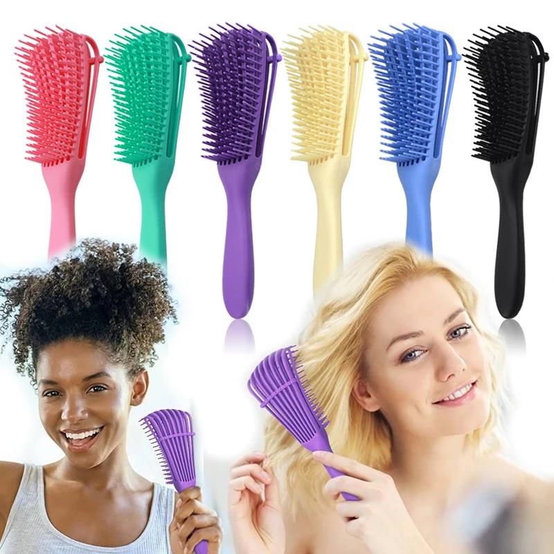 

Hair Comb Detangling Brush Scalp Massage Hair Brush Detangler Brush for Curly Hair Thick Octopus Hairbrush Women Men Salon