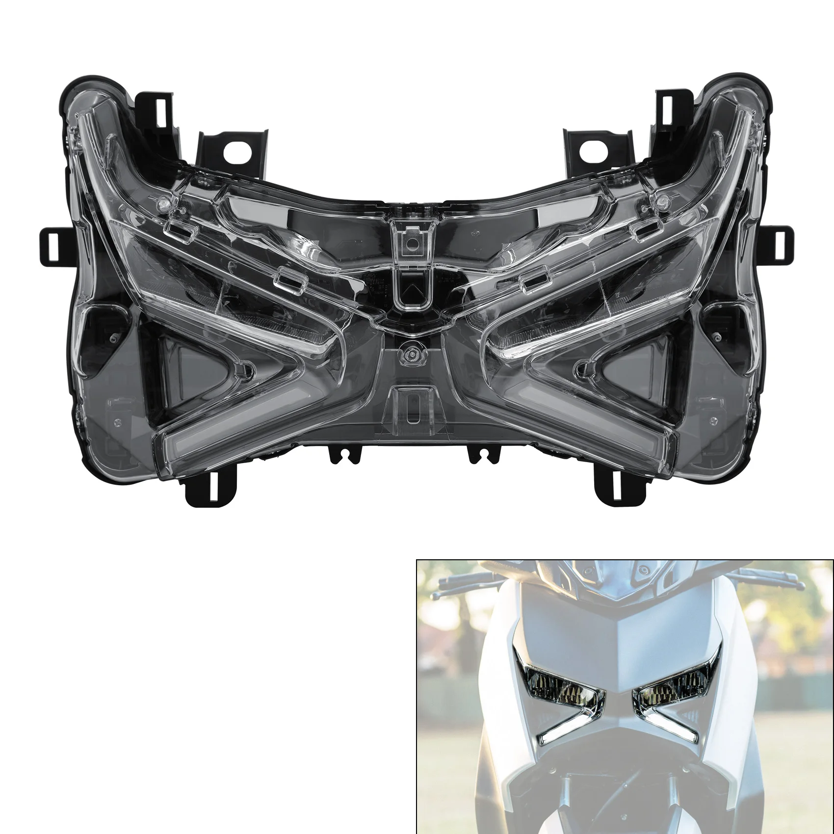 

LED Headlight Headlamp Assembly Fit For Yamaha XMAX250 XMAX300 V2 2023-2024 Motorcycle Accessories