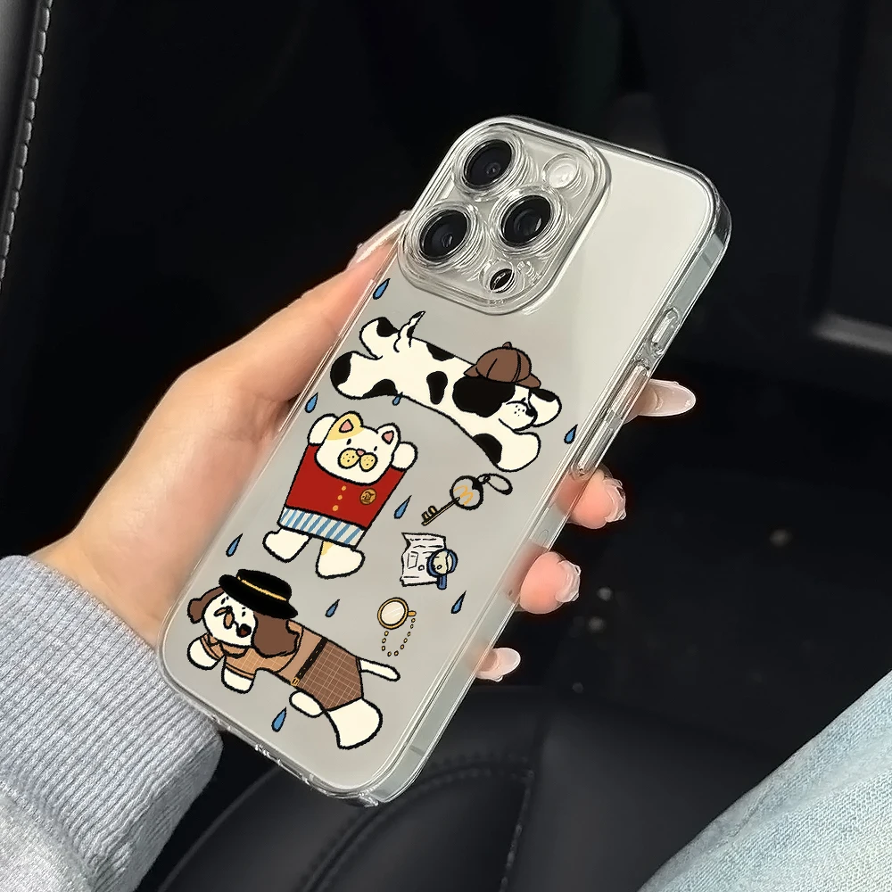 Retro-Detektiv-Silikon-Handyhülle für iPhone 17 16 15 14 13 12 11 Pro Xs Max Air Mini 7 8 6 6S Plus SE 2020 2022 Cover