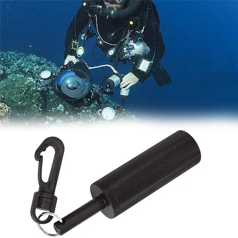 B48B-Scuba Rattle Stick With 360° Rotating Quick Hook With 360° Rotating Quick Hook For Diving Scuba