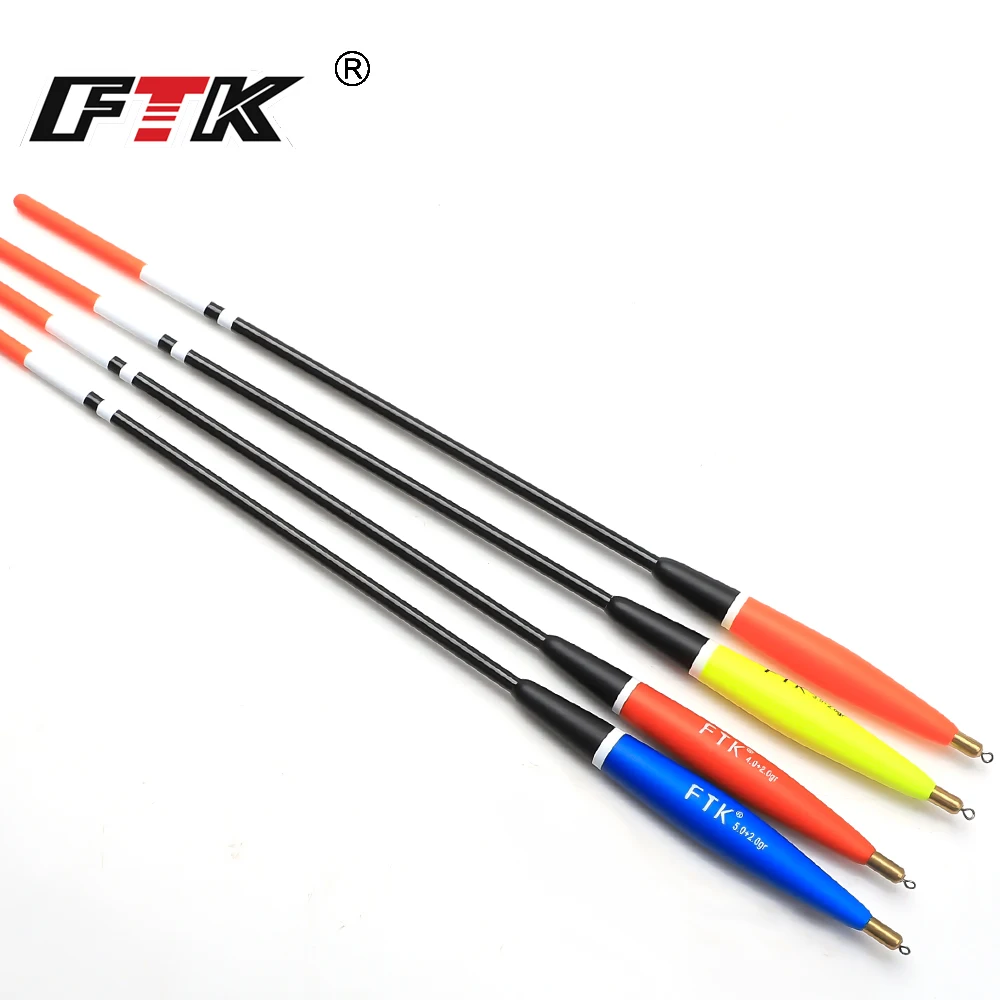 FTK New Barguzinsky Fir Float 4Pcs/Set Fishing Floating Float Long Tail Vertical Buoy Fishing Tackle For Carp Fishing