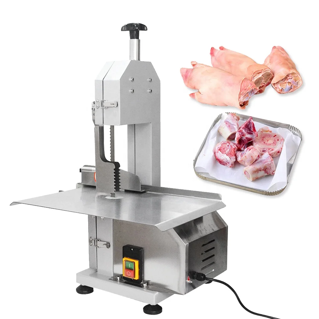 Mvckyi USA Warehouse Delivery Food Processing Machinery Butchers Electric Vertical Meat Bone Saw Cutting Machine