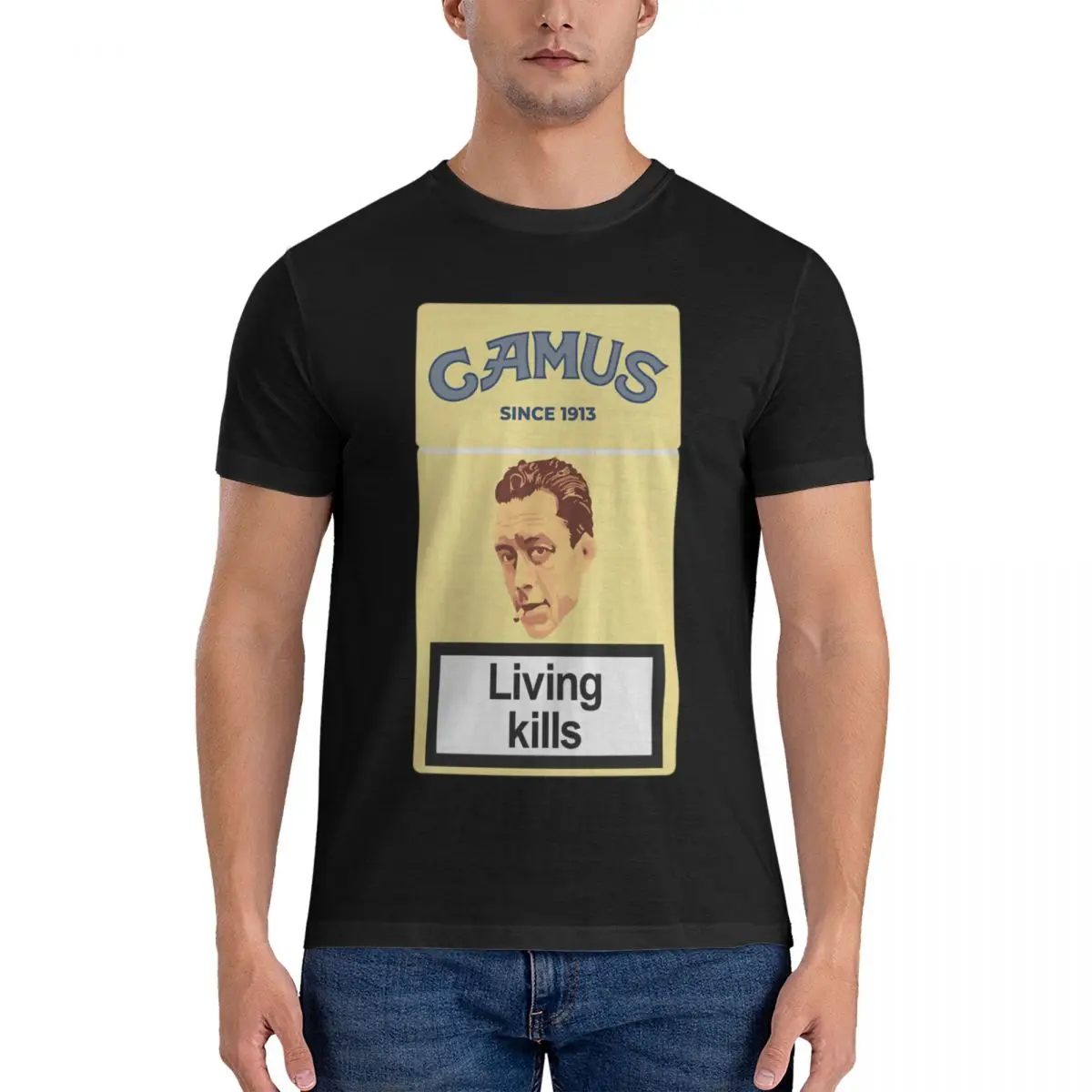 Philosopher Albert Camus Men's Basic Short Sleeve T-Shirt