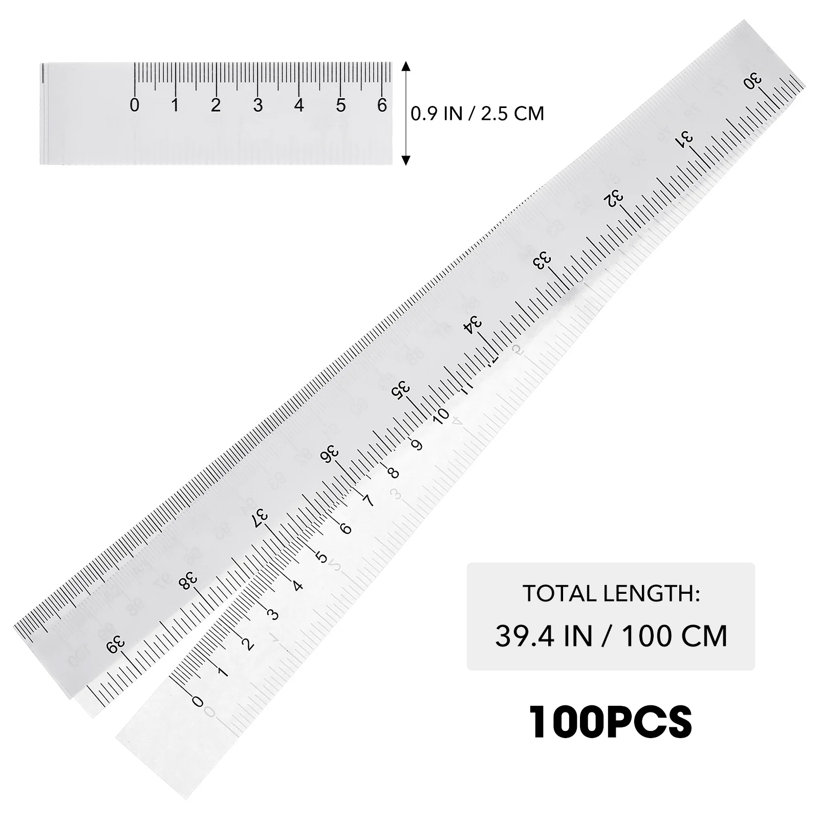 100 Pcs Meter Long Paper Measuring Tape Metric Measure Flexible Ruler Tapes Kids Head Clothing Body Newborn Sewing