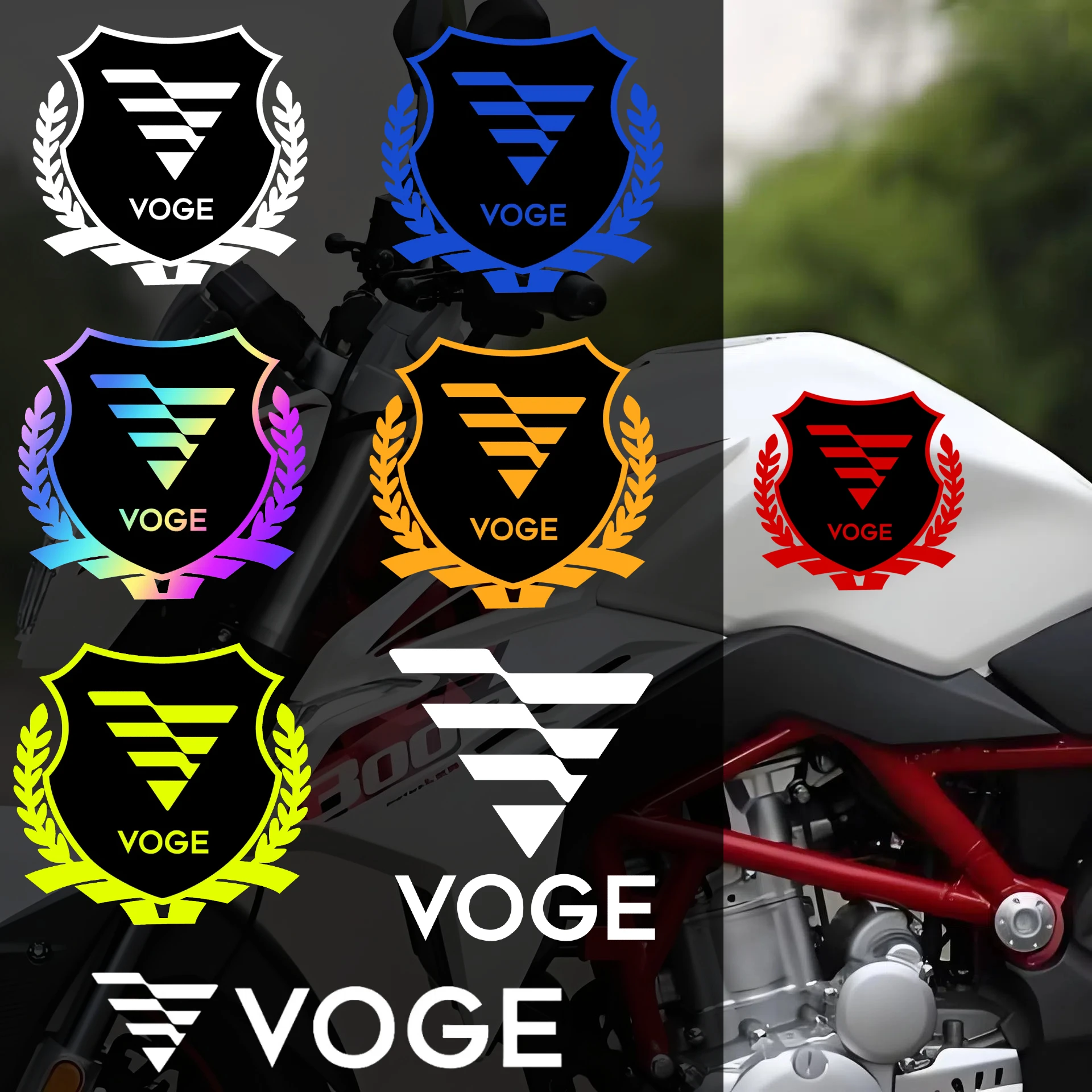 VOGE Motorcycle Helmet Stickers Motor Bike Accessories Fuel Tank Side Windshield Decal For Loncin Voge 900 DSX 300 Rally DSX 525