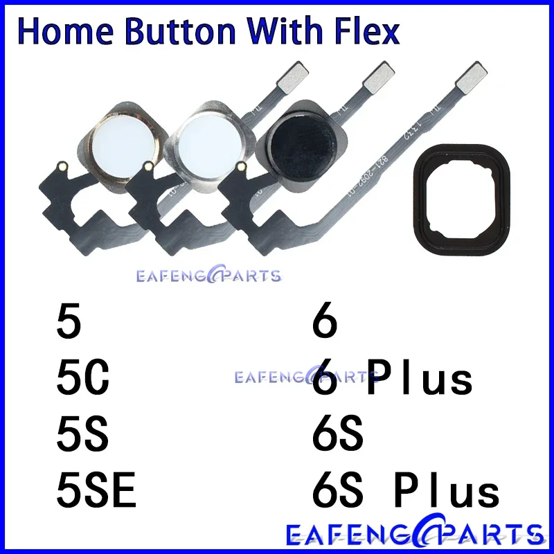 

Replacement Parts for Iphone 5 5C 5S SE 2016 6 6Plus 6S Plus Home Button Flex Cable Return Function (No Fingerprint)