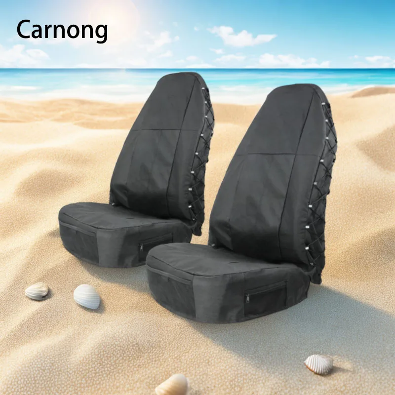 

Carnong Waterproof Car Seat Covers truck Front set Protective Oxford Child Pet Universal full cover Four Season Auto Accessories