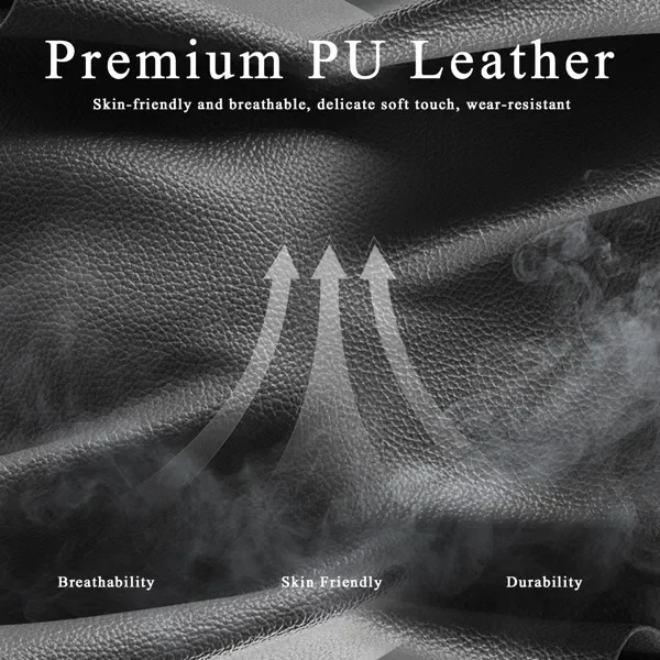 كرسي ألعاب مع وسادة زنبركية للجيب ومسند للقدمين، كرسي مكتب مريح من جلد البولي يوريثان مع مسند رأس قابل للتعديل ودعم قطني