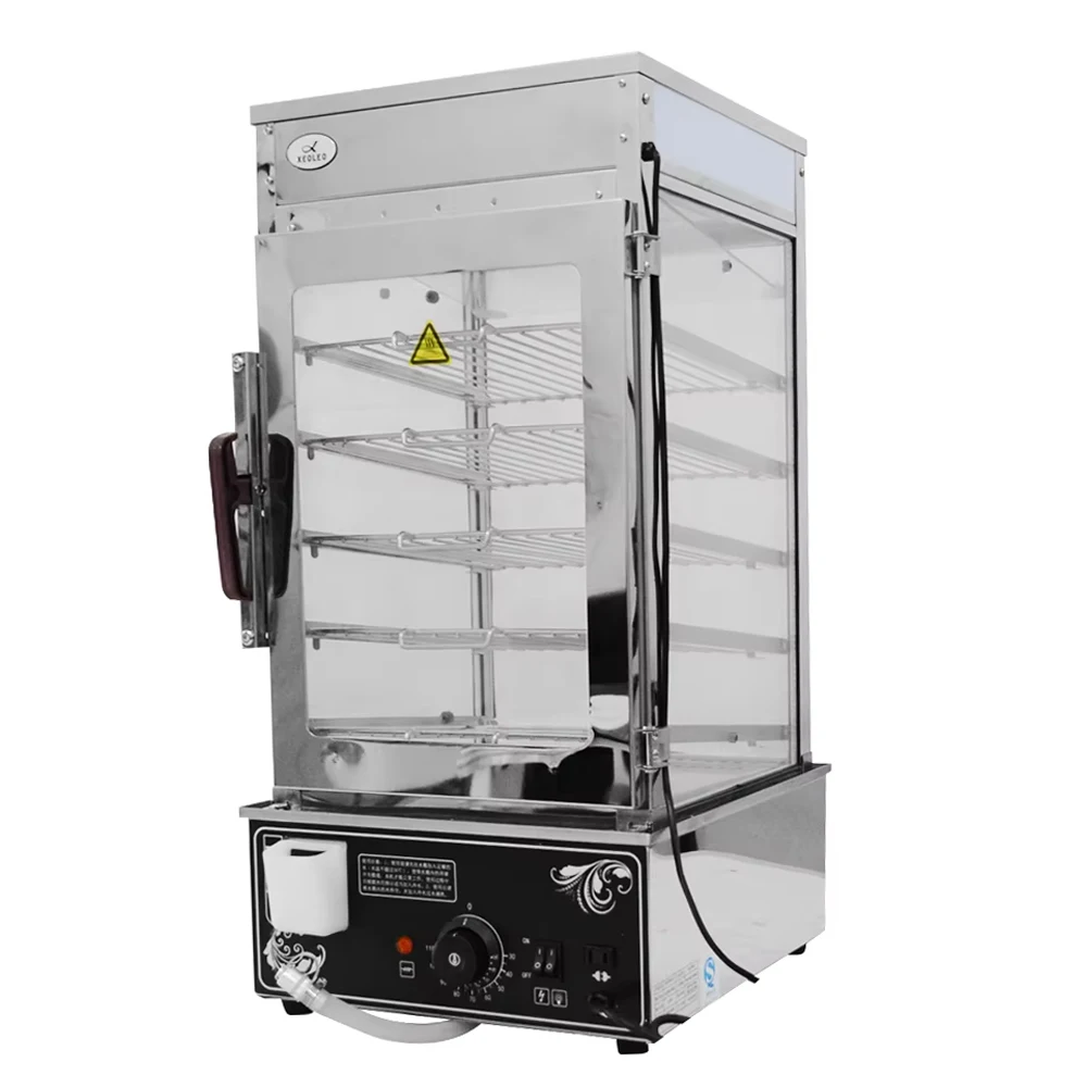 

Паровой шкаф XEOLEO коммерческий, 5-уровневый, электрический, для приготовления булочек, подогреватель хлеба, шкаф-пароварка для начиненных булочек, из нержавеющей стали