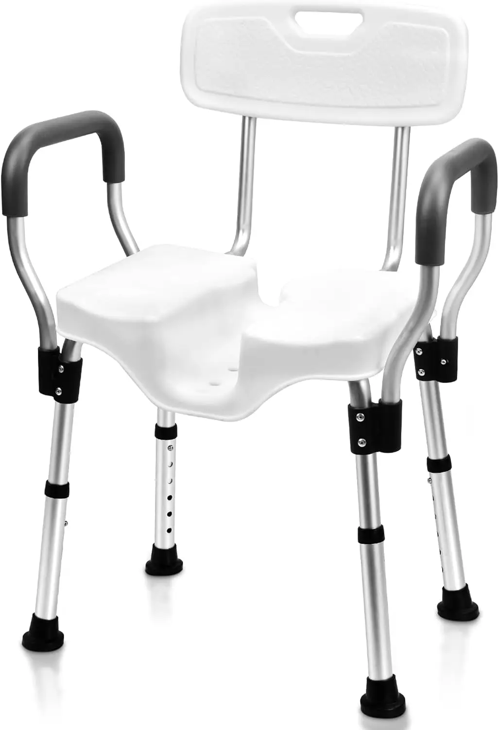 

Shower Chair -U-Shape Seat Heavy Duty Shower Chair with Arms for Handicap