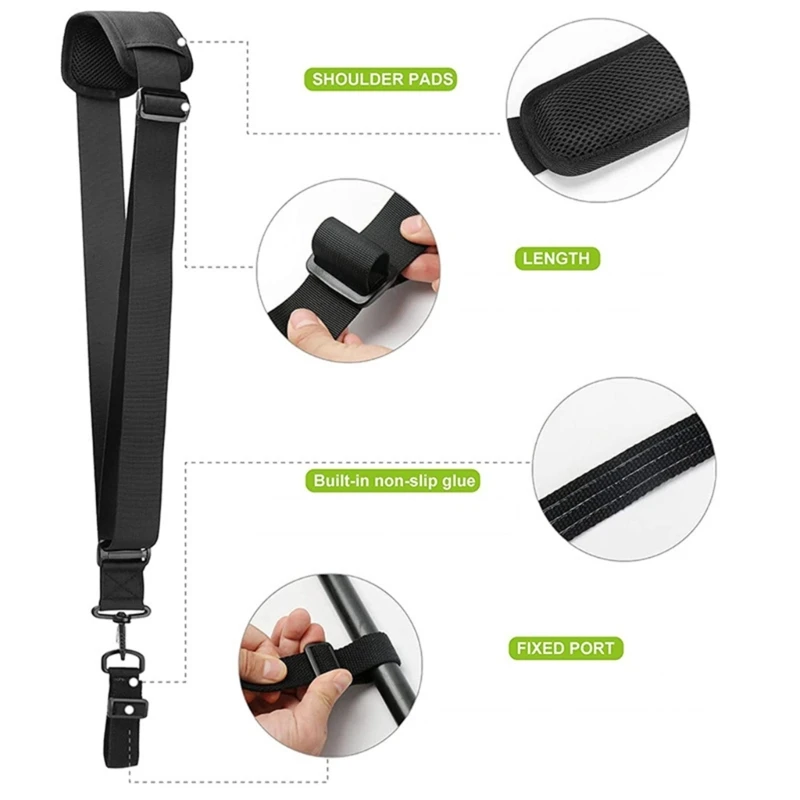 Universal Trimmer Shoulder Strap Easy Installation and Adjustable Length Dropshipping