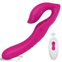 9 Speeds Strap-on Double Heads Dildo Vibrators for Women Couple Exotic Accessories Vagina Prostate Massager Adult Sex Toys