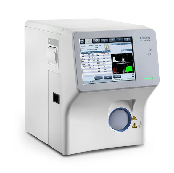 Mindray BC-30vet Analyzer For Vet Animal CBC Test 3 Part Diff haematology Analysis More Accurate Built In Printer