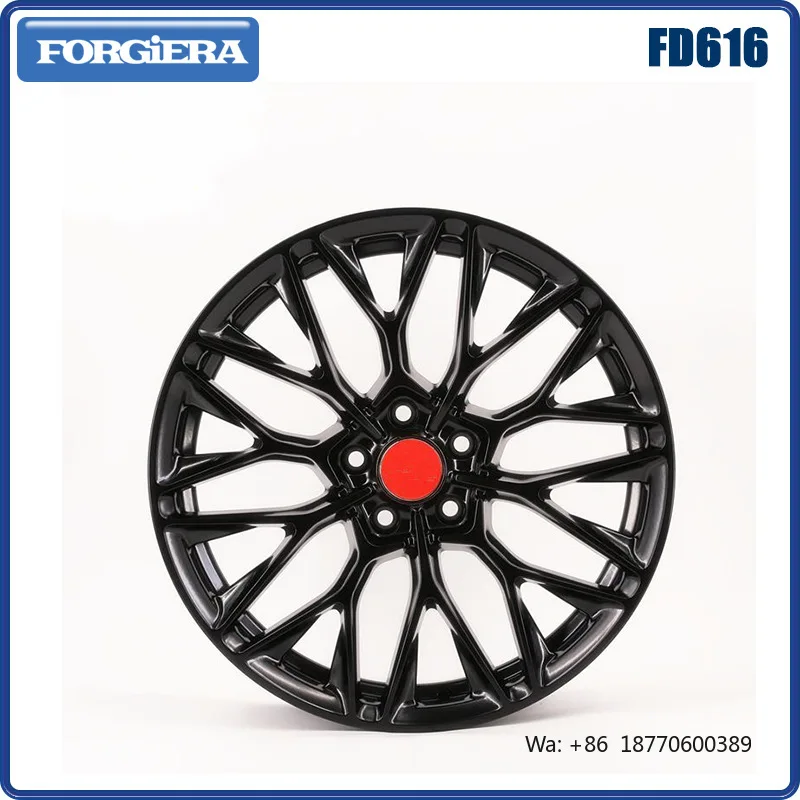 Fujilu 18-Inch 10,000-Ton Low-Pressure Casting A356 Aluminum Alloy Mesh Design Black Finish 35mm ET New Car Wheel Hub 3-Year