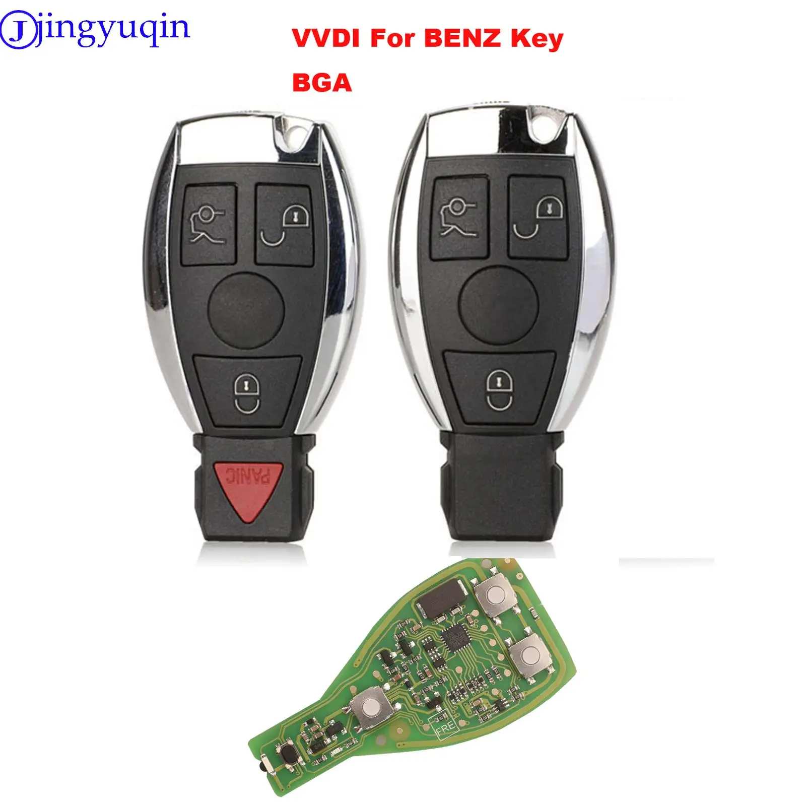 jingyuqin XHORSE VVDI Key Pro For Benz V1.5 PCB Remote Key Chip Improved Version Smart Key Shell Can Exchange MB BGA Token