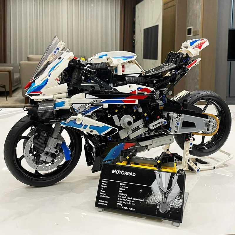 Model Simulation Building Block Motorcycle Assembly Expert Building Block Motorcycle Model Puzzle Building Block Toys Boy Gifts