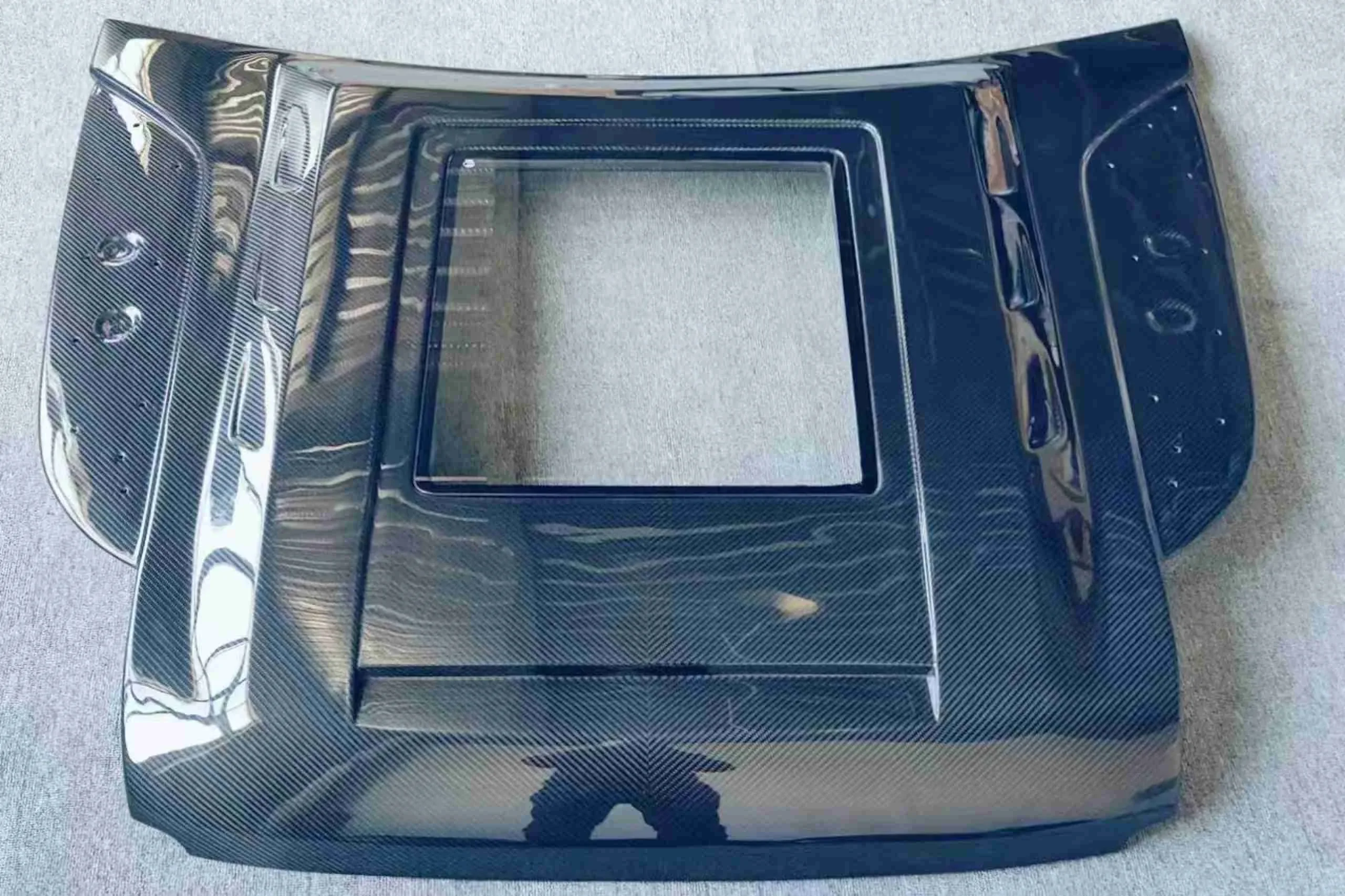 Dry Carbon Fiber Engine Hood Cover for Range Rover defender Transparent Bonnet perfect fitment