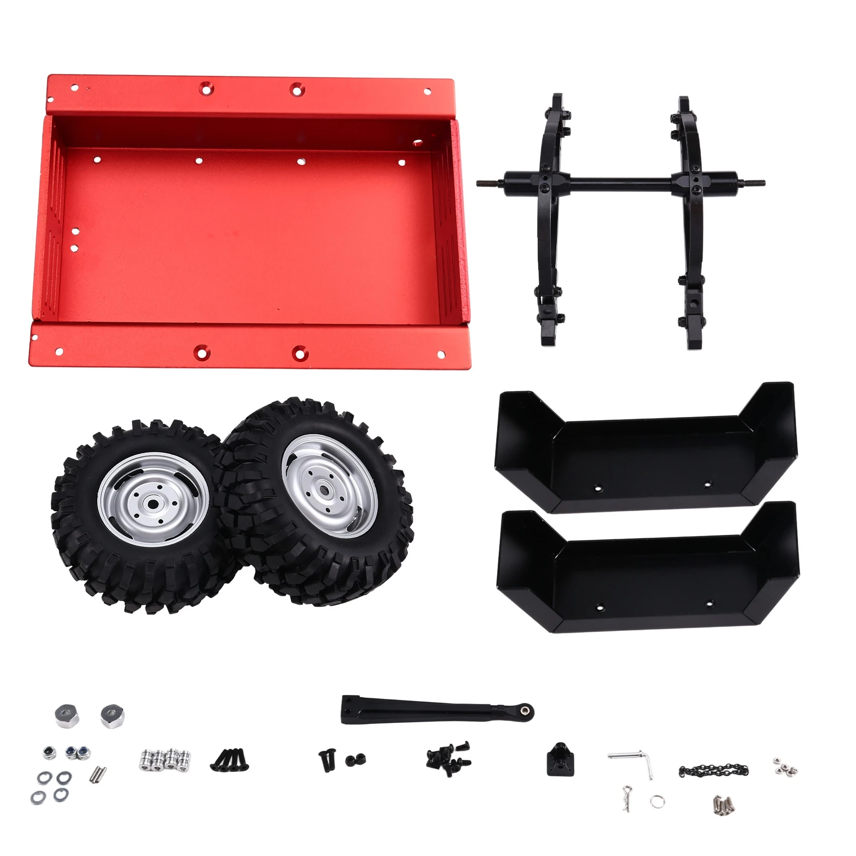 FBIL-Redcat RC Crawler Remolque 1/10 Escala SCX10 90046 TRX4 TRX6 RC Crawler Axial Simulado Accesorios para RC4WD D90 CC01