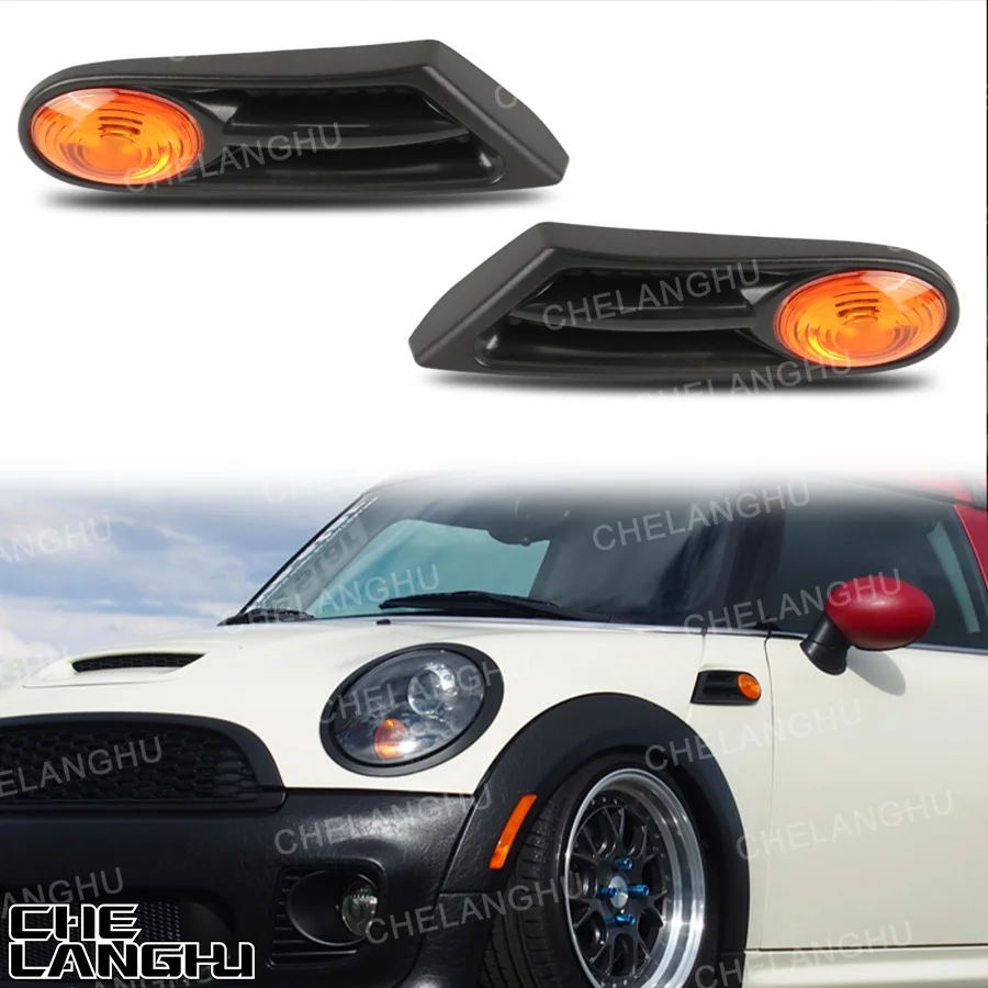 

For Mini Clubman R55 2007 2008 2009 2010 2011 2012 2013 2014 Car Front Fenders Turn Signal Side Light Lamp Indicator No Bulb