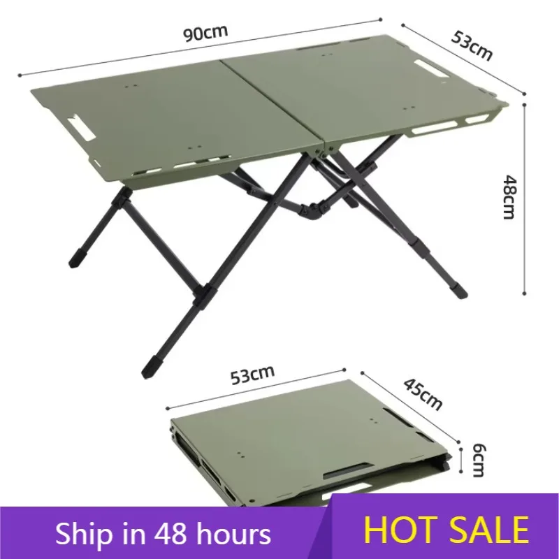 

YTYIN IGT Lightweight Portable Tactical Folding Table Modern Outdoor Camping Picnic Table Foldable Metal