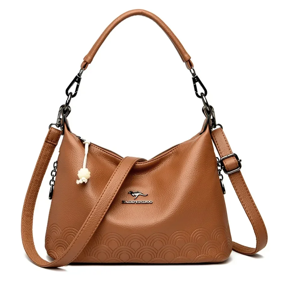 2024 New High-quality Women Crossbody Bag Solid Color Tote Bag Soft Leather Luxury Handbags Designer Bag for Women Shoulder Bags