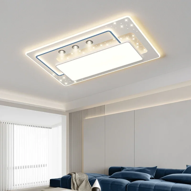 

New Modern Style Ceiling Lights Living Room Lighting LED Lamps Square Decoration White Lustres For Bedroom Luminaria Lamparas