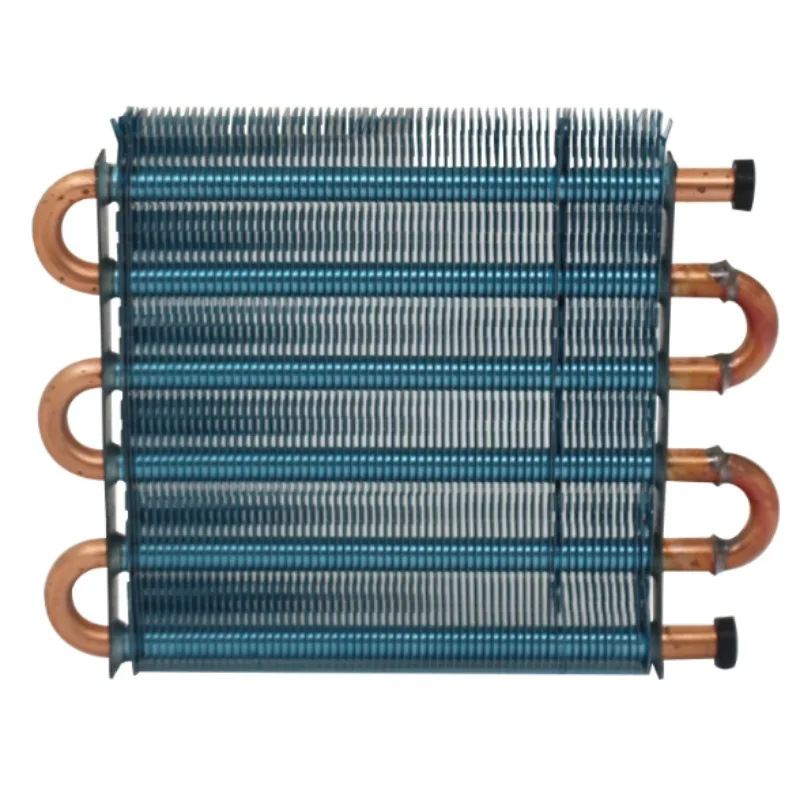 Mini condenser radiator air-cooled copper tube finned Radiator evaporator heat exchanger water cooling radiator accessories - view 3