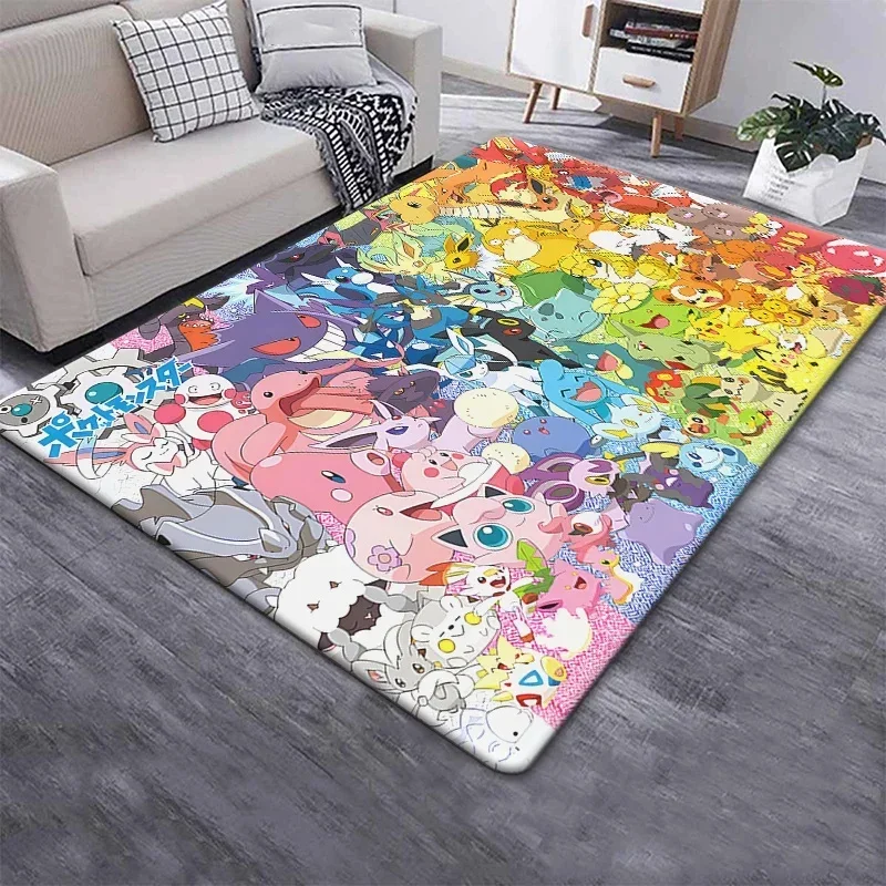 MINISO Pokemon Cartoon Carpet Rug Living Room Bedroom Decoration Picnic Camp Kitchen Carpet Crawling Carpet Decoration