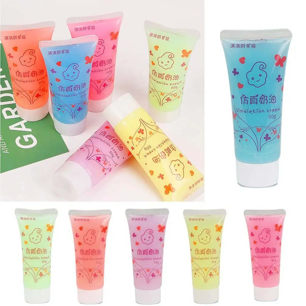 Fluorescent Luminous Cream Glue Simulation Glue Guka Glue Fake Whipped Clay Glue Goo Card Glue Resin Cream Diy Craft Soft Clay