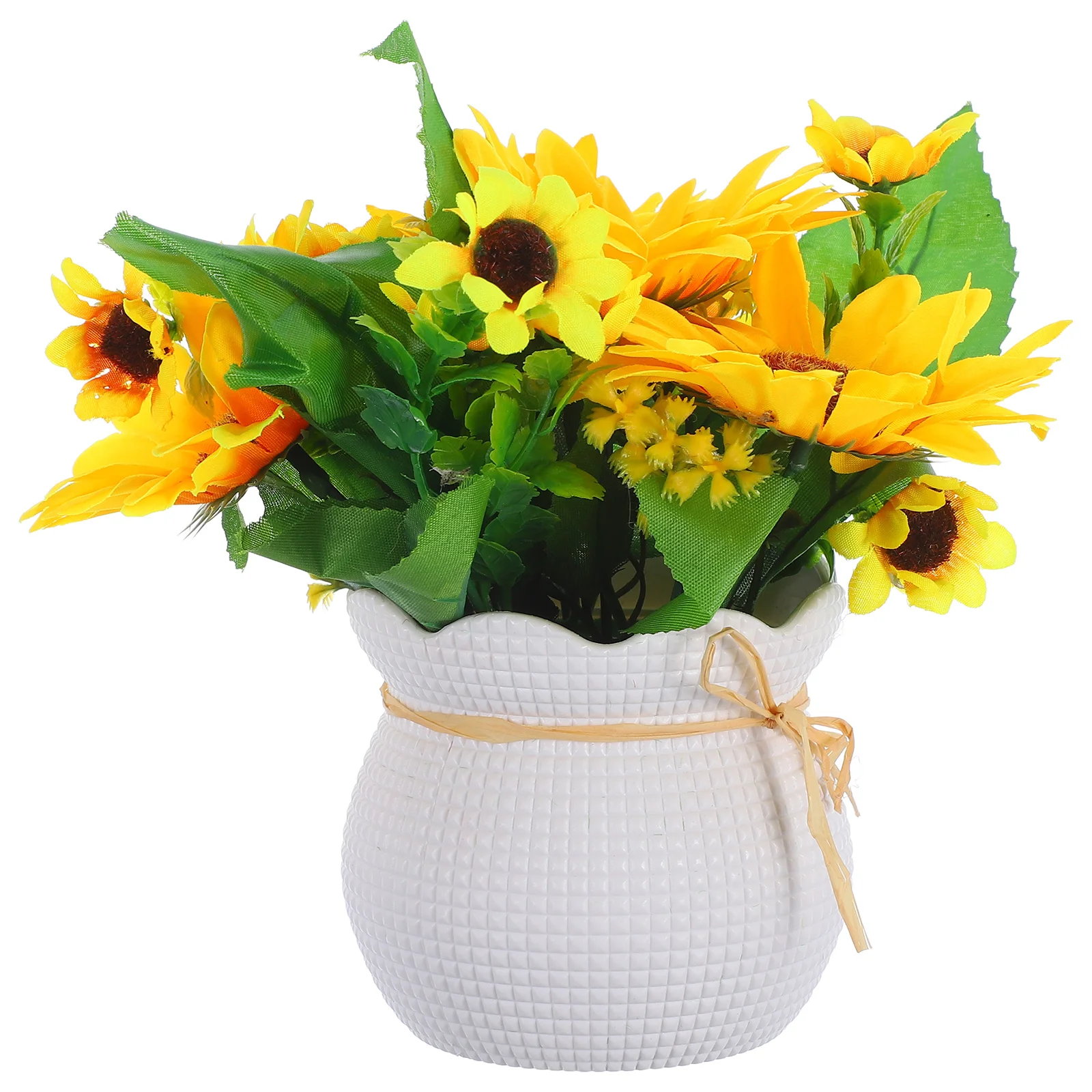 

Artificial Realistic Potted Flower Home Decor Vibrant Lifelike Appearance Living Room Centerpiece Fake Flowers No Maintenance