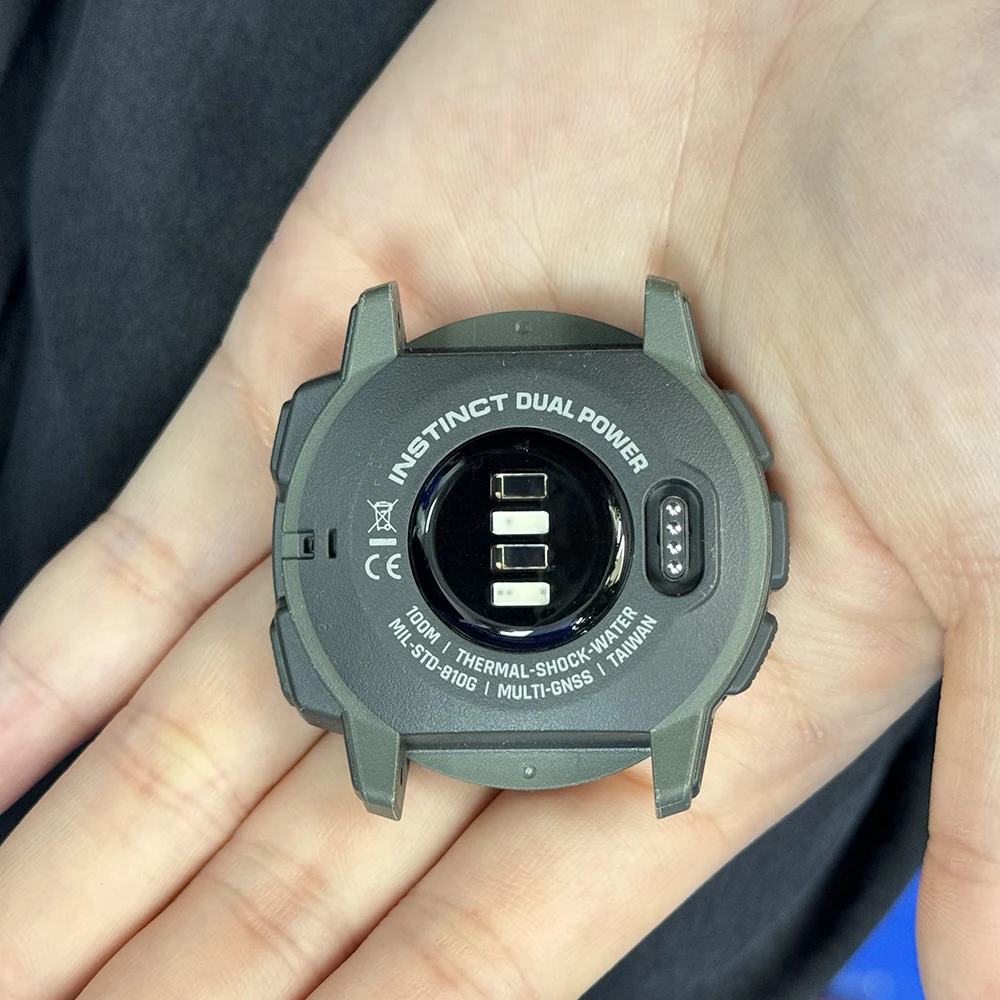 

Задняя крышка для GARMIN Instinct, задняя крышка с двойным питанием и датчиком сердечного ритма, замена деталей