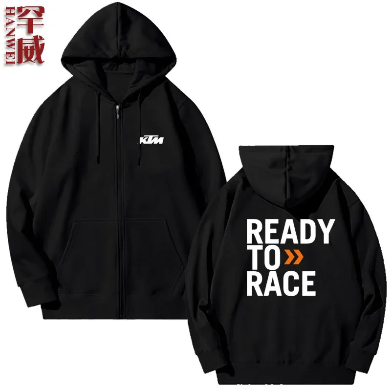 Chaqueta de ciclismo KTM Motorcycle R2R Motorcycle DUKE, chaqueta con capucha y cremallera para hombre y mujer