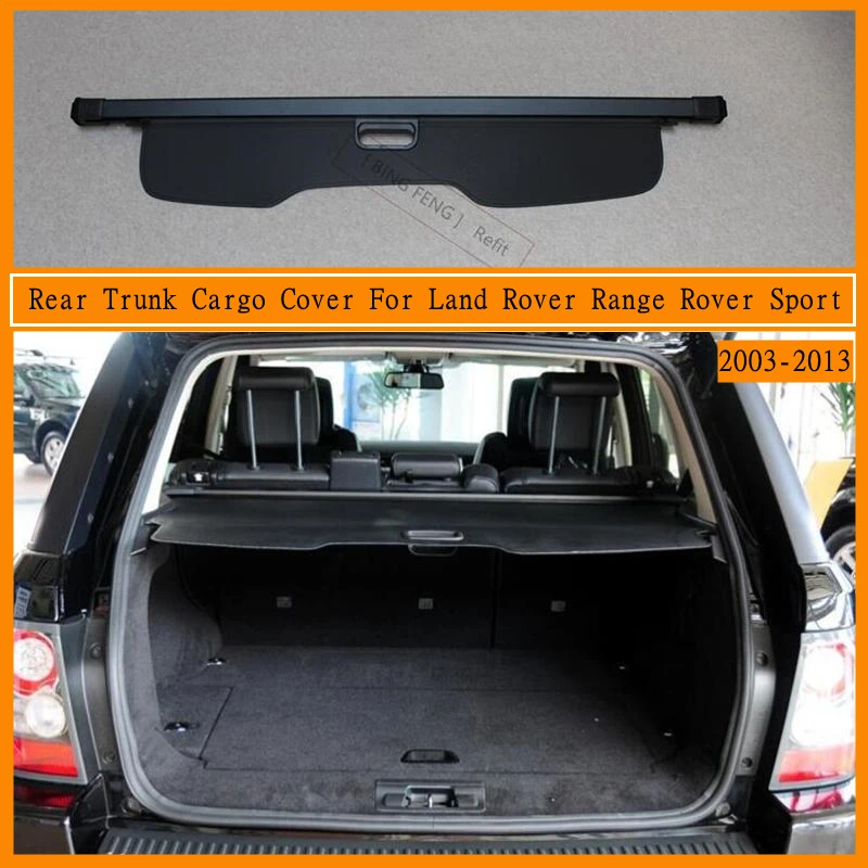 

Rear Trunk Cargo Cover For Land Rover Range Rover Sport 2003-2013 Partition Curtain Screen Shade Security Shield Car Accessories