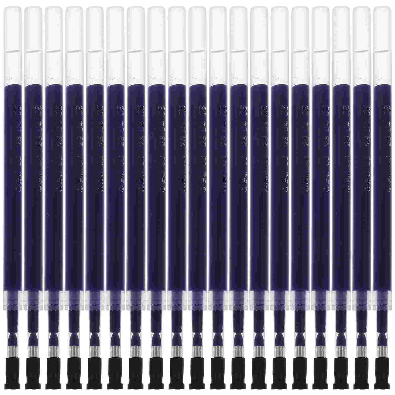 20 Pcs Gel Pen Refill 05mm Decorative Refills Professional Ink Fine Tip Ballpoint Students Stationery