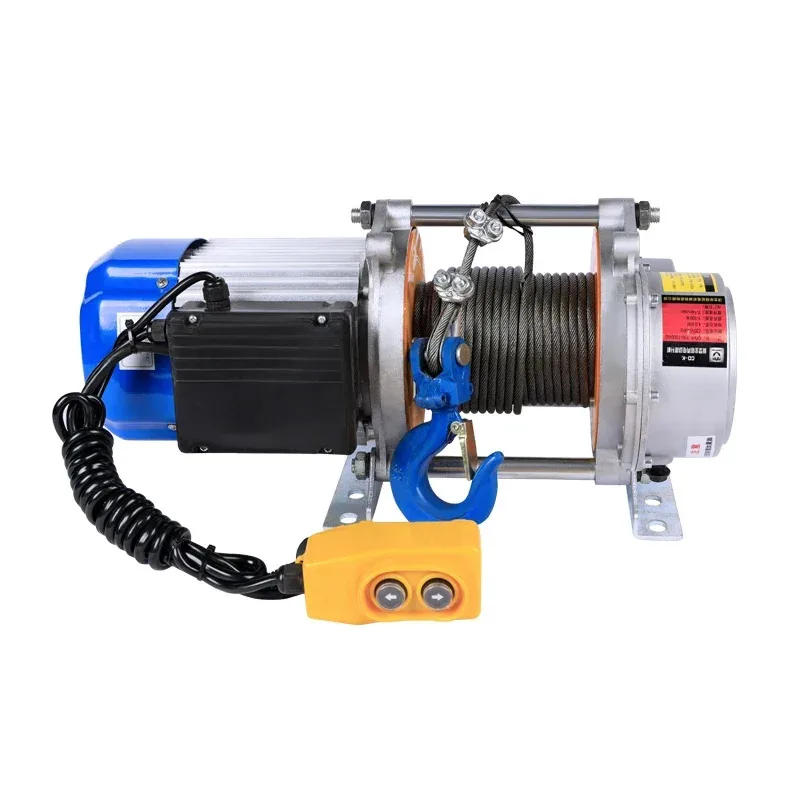 

Multifunctional aluminum shell elevator 220V domestic hoist 1t small electric hoist hoist