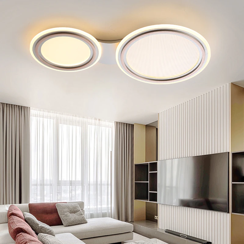 Modern One-piece Ceiling Lamp Modern Creative Personality Living Room Study Balcony Bedroom Simple Metal Style Lamp