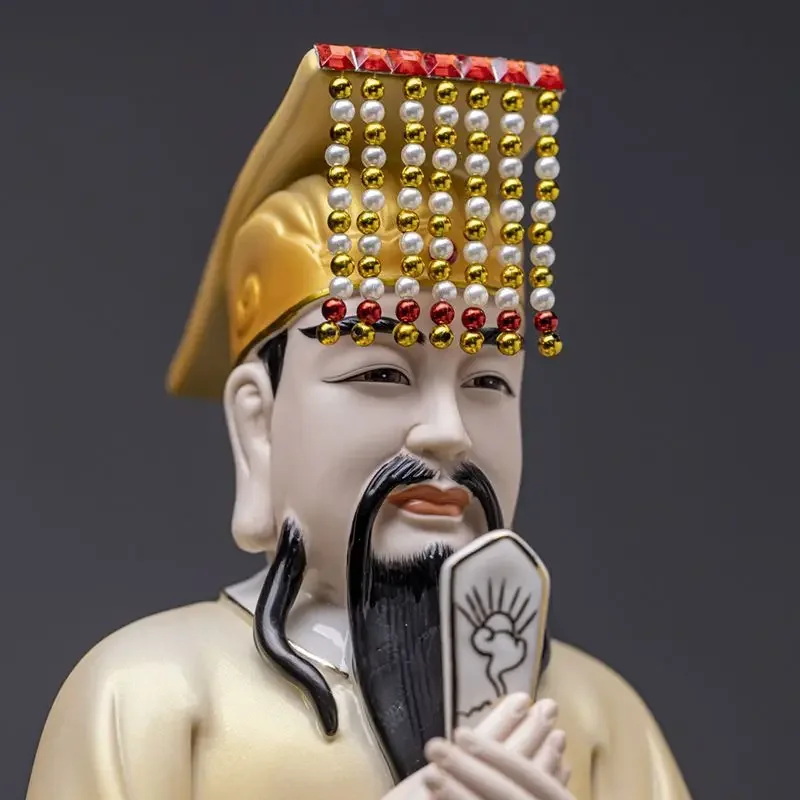 Ceramic Jade Emperor Queen Mother Statue Home Buddhist Hall Worship Buddha Statue Ornament