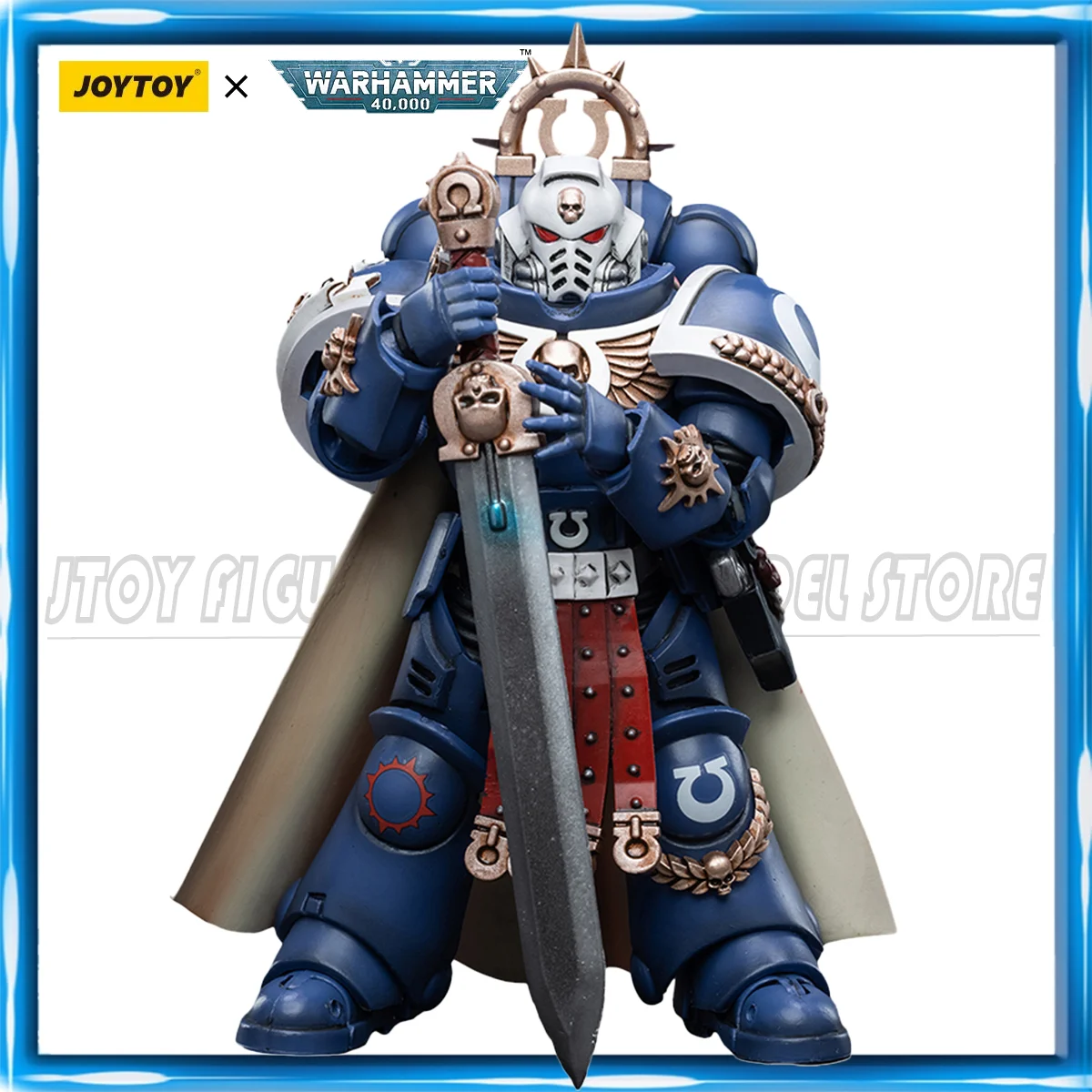 [IN-STOCK] JOYTOY Warhammer 40K 1/18 Action Figures Ultramarines Primaris Captain Anime Figures Toys Collection Model