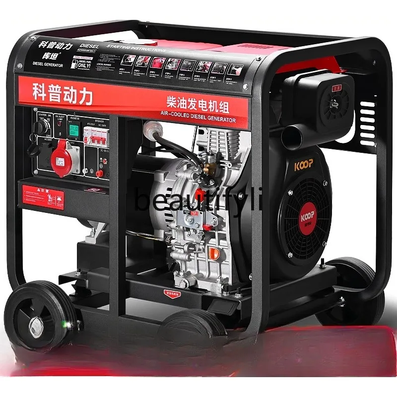 مولد ديزل منخفض الضوضاء 5/8/10/12/15 كيلووات 20 كيلو وات مرحلة واحدة 220 فولت ثلاث مراحل 380 فولت