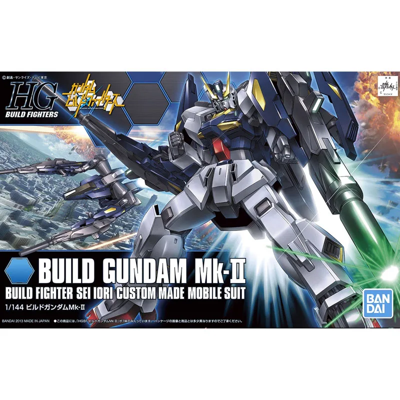 

Bandai Original HG HGBF 1/144 Аниме Build Gundam MK 2, сборная модель, комплект, экшн-фигурки, игрушки для детей, коллекционный подарок