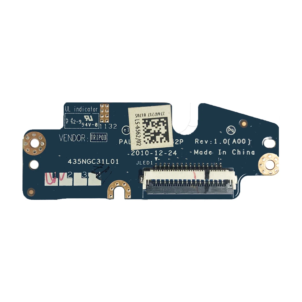 Original For Dell Latitude E6520 Power Button Volume Control Button Circuit Board LS-6562P