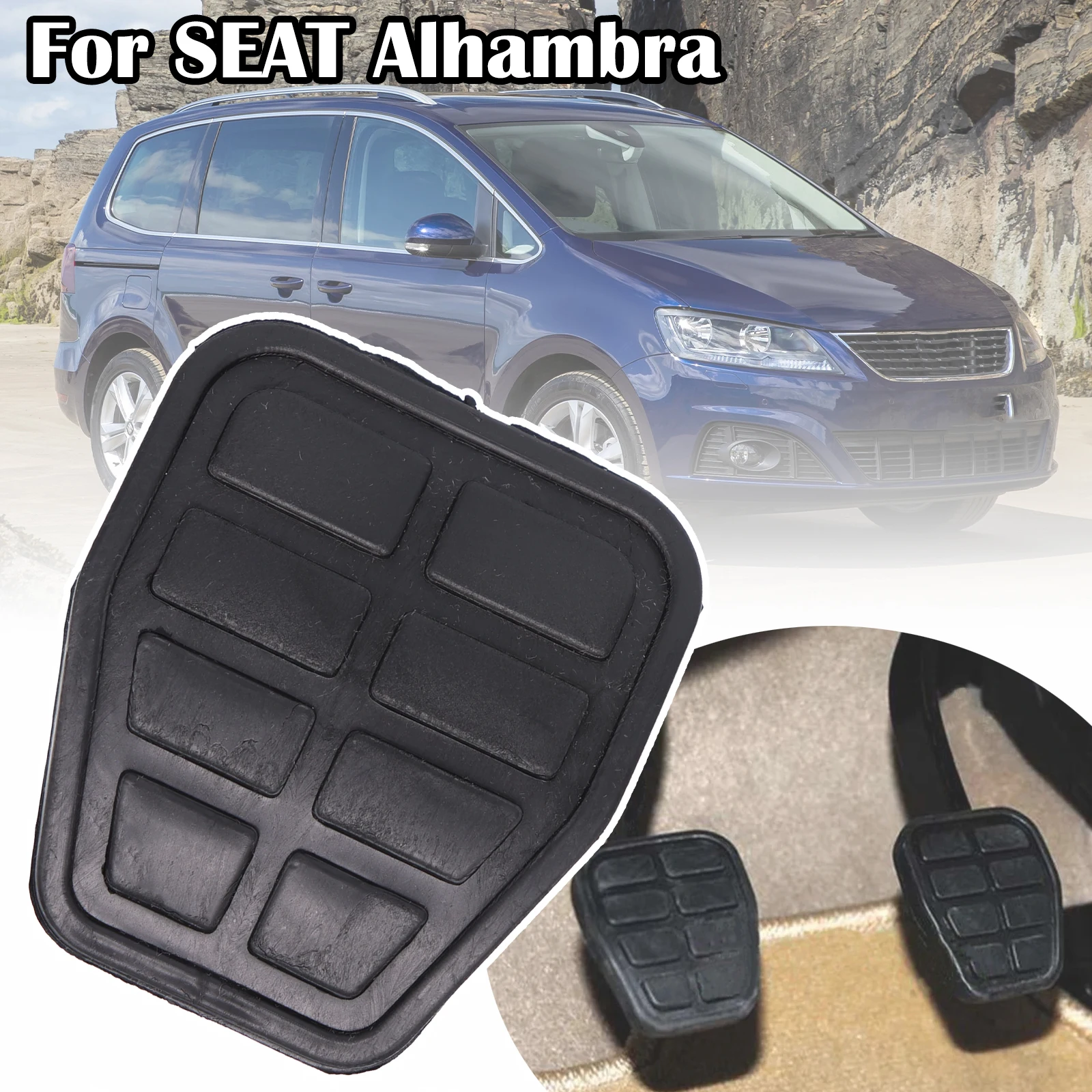 

Car Brake Clutch Foot Pedal Rubber Pad Cover Accessories For SEAT Alhambra Mk1 7M Arosa 6H Cordoba 6K Ibiza 2 Toledo 1L Inca 9K