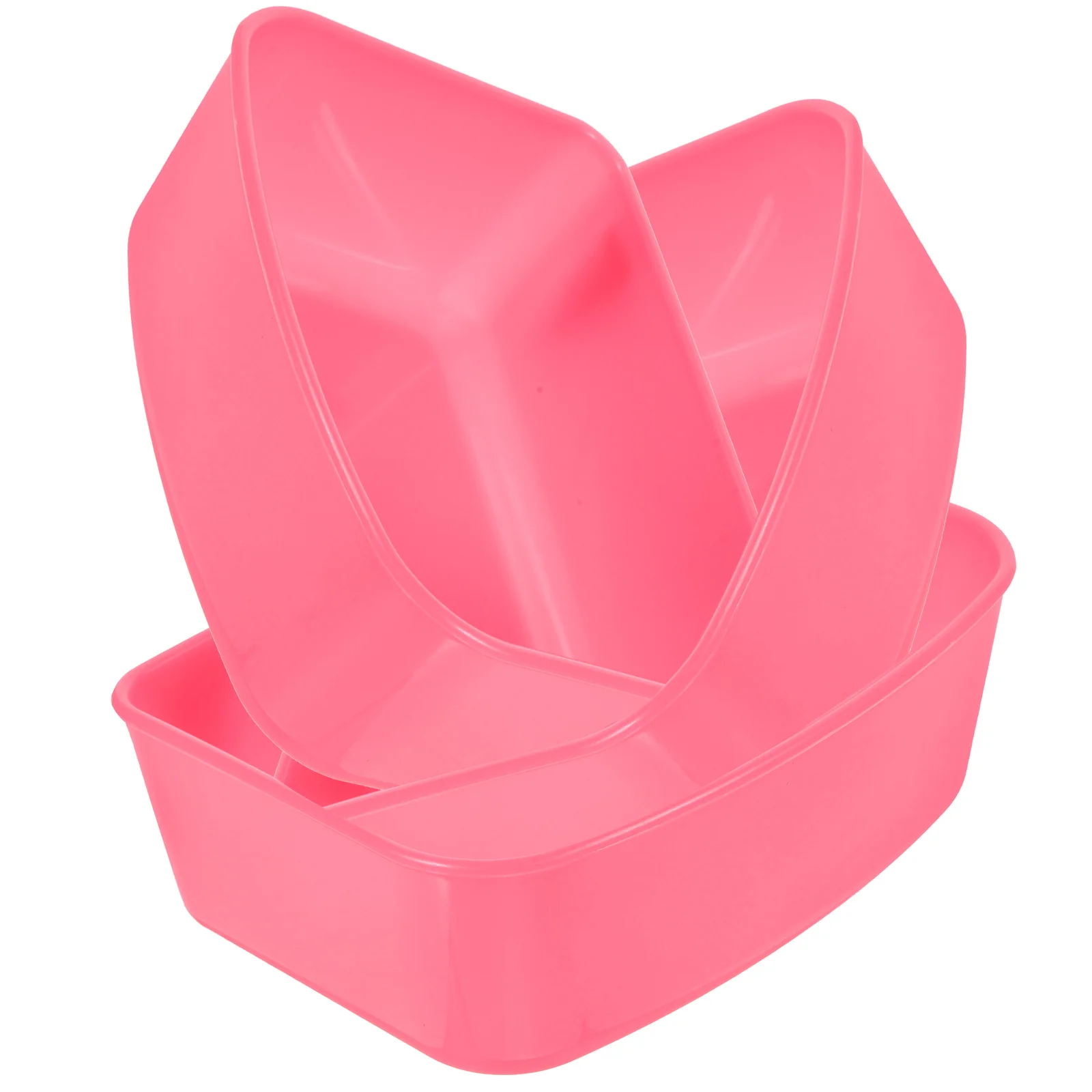 

3pcs Food Holder Plastic Feeding Bowl Supply For Parrot Pigeon Cockatiel Durable Reusable Bird Bowl Feeder For
