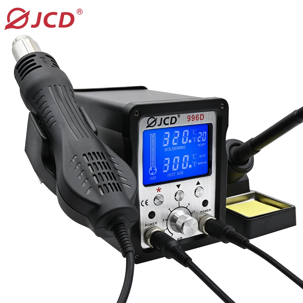 

JCD 996D Digital ESD Desoldering Station Adjustable Temperature Soldering Rework Station with Digital Display