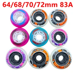 inline skate wheel for Children roller wheel 64mm 68mm 70mm 72mm 83A 8wheels/lot