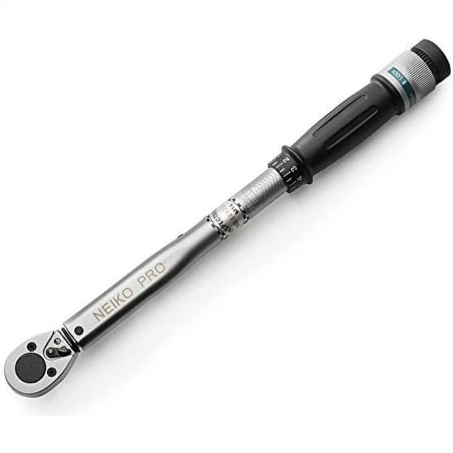 

3/8" Torque Wrench, 15-80 Ft-Lb Adjustable Click, Chrome Vanadium Steel, 14" Length with Storage Case
