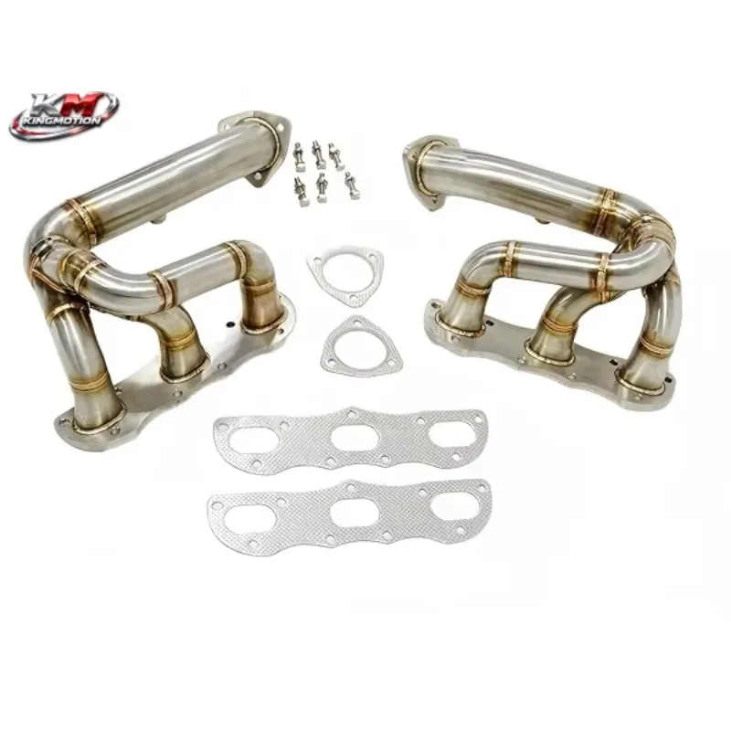 

Brushed Exhaust Manifold with Gold Welds for 987.2 Boxster 2.9L 3.4L